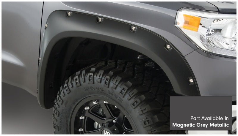 Bushwacker 16-18 Toyota Tundra Fleetside Pocket Style Flares 4pc - Magnetic Grey - Crew Original