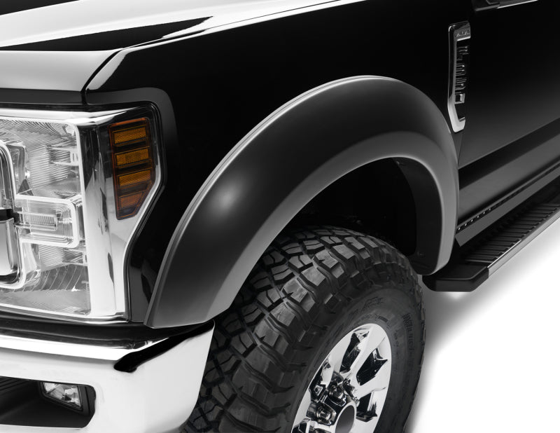 Bushwacker 17-18 Ford F-250 Super Duty Extend-A-Fender Style Flares 2pc - Black - Crew Original