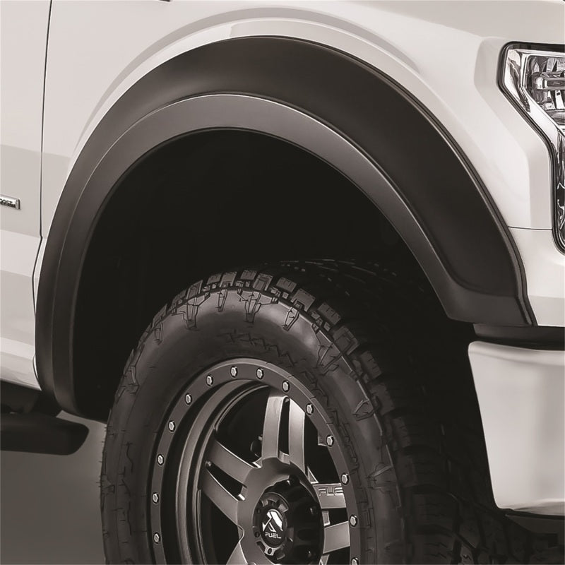 Bushwacker 17-18 Ford F-250 Super Duty Extend-A-Fender Style Flares 2pc - Black - Crew Original