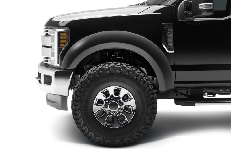 Bushwacker 17-18 Ford F-250 Super Duty Extend-A-Fender Style Flares 2pc - Black - Crew Original