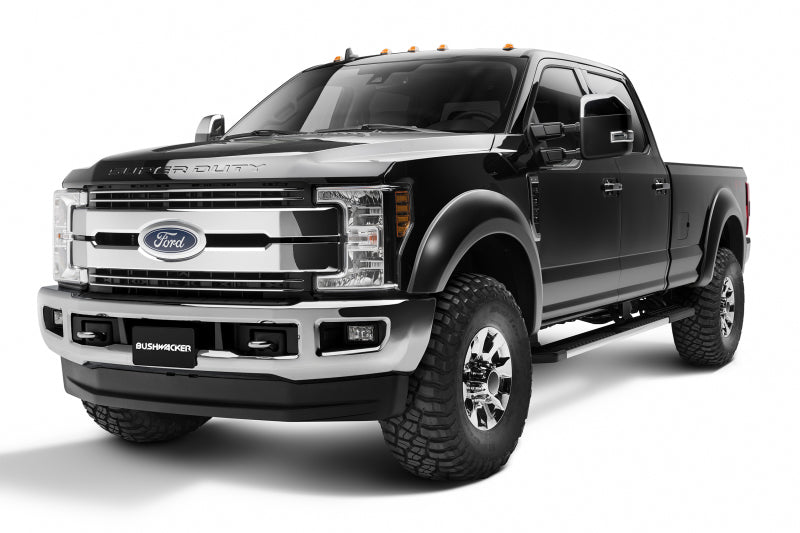 Bushwacker 17-18 Ford F-250 Super Duty Extend-A-Fender Style Flares 4pc - Black - Crew Original