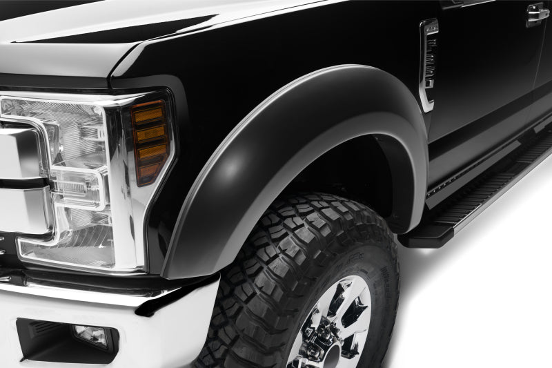 Bushwacker 17-18 Ford F-250 Super Duty Extend-A-Fender Style Flares 4pc - Black - Crew Original