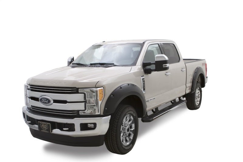 Bushwacker 17-18 Ford F-250 Super Duty Pocket Style Flares 4pc - Black - Crew Original
