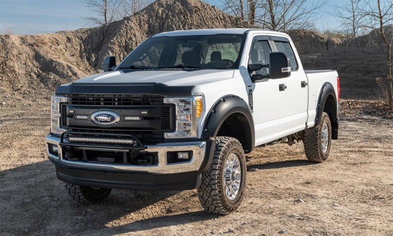 Bushwacker 17-18 Ford F-250 Super Duty Pocket Style Flares 4pc - Black - Crew Original