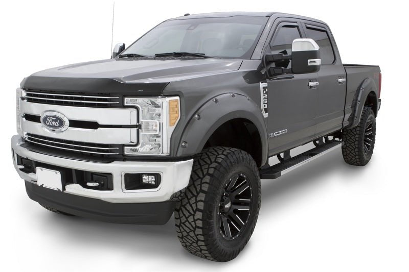 Bushwacker 17-18 Ford F-250 Super Duty Pocket Style Flares 4pc - Oxford White - Crew Original
