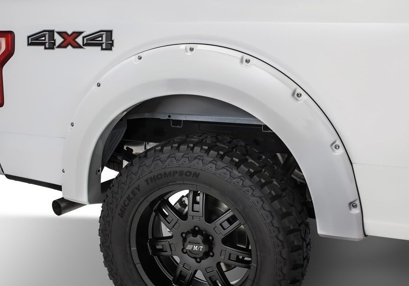 Bushwacker 17-18 Ford F-250 Super Duty Pocket Style Flares 4pc - Oxford White - Crew Original