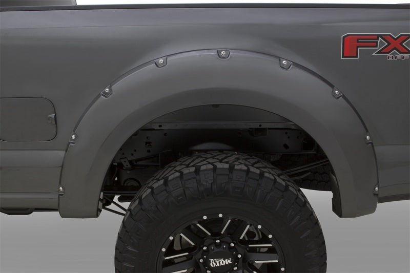 Bushwacker 17-18 Ford F-250 Super Duty Pocket Style Flares 4pc - Oxford White - Crew Original