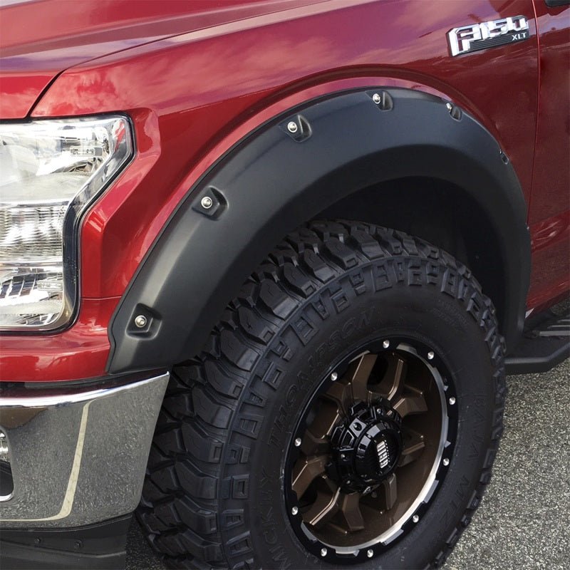 Bushwacker 18-18 Ford F-150 Pocket Style Flares 2pc - Black - Crew Original