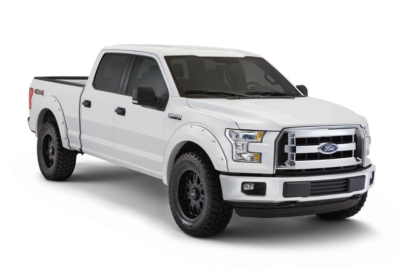 Bushwacker 18-19 Ford F-150 Pocket Style Flares 4 pc - Oxford White - Crew Original