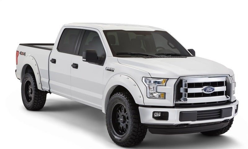 Bushwacker 18-19 Ford F-150 Pocket Style Flares 4 pc - Oxford White - Crew Original