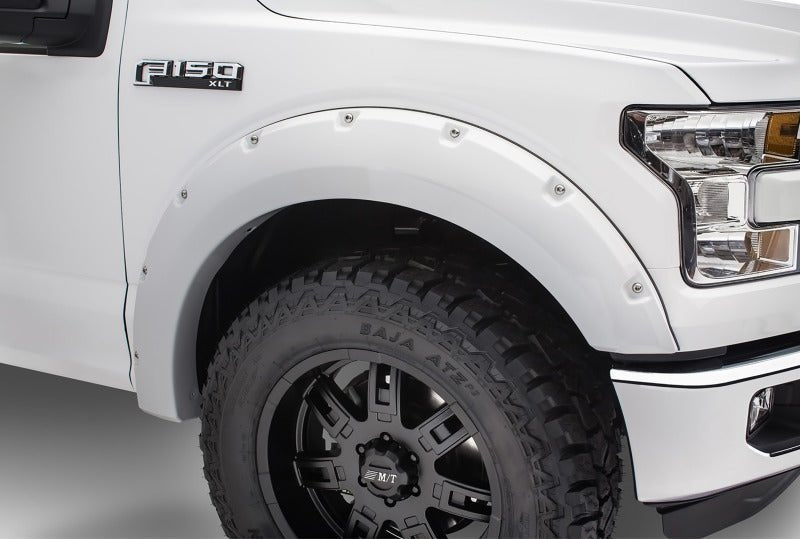 Bushwacker 18-19 Ford F-150 Pocket Style Flares 4 pc - Oxford White - Crew Original