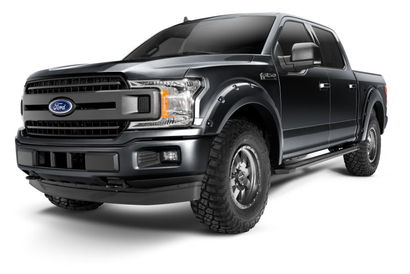Bushwacker 18-19 Ford F-150 Pocket Style Flares 4 pc - Shadow Black - Crew Original