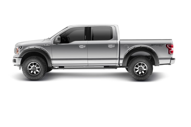 Bushwacker 18-19 Ford F-150 Pocket Style Flares 4pc - Black - Crew Original