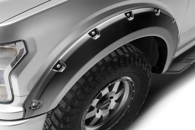 Bushwacker 18-19 Ford F-150 Pocket Style Flares 4pc - Black - Crew Original