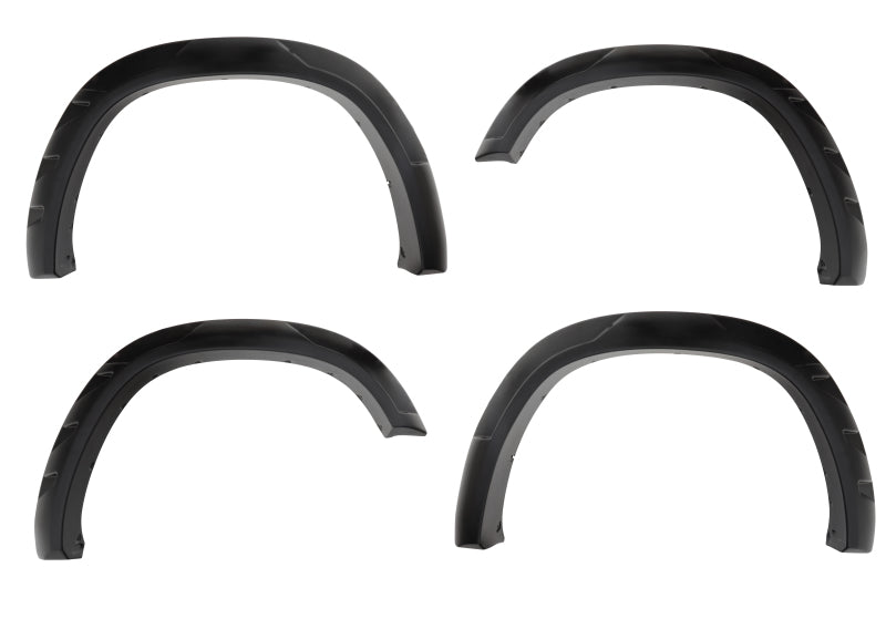 Bushwacker 19-22 Ram 1500 (Excl. Rebel/TRX) 76.3 & 67.4in Bed DRT Style Flares 4pc - Blk / Smooth - Crew Original