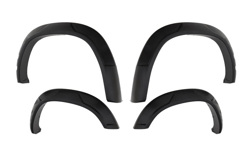 Bushwacker 19-22 Ram 1500 (Excl. Rebel/TRX) 76.3 & 67.4in Bed DRT Style Flares 4pc - Blk / Smooth - Crew Original