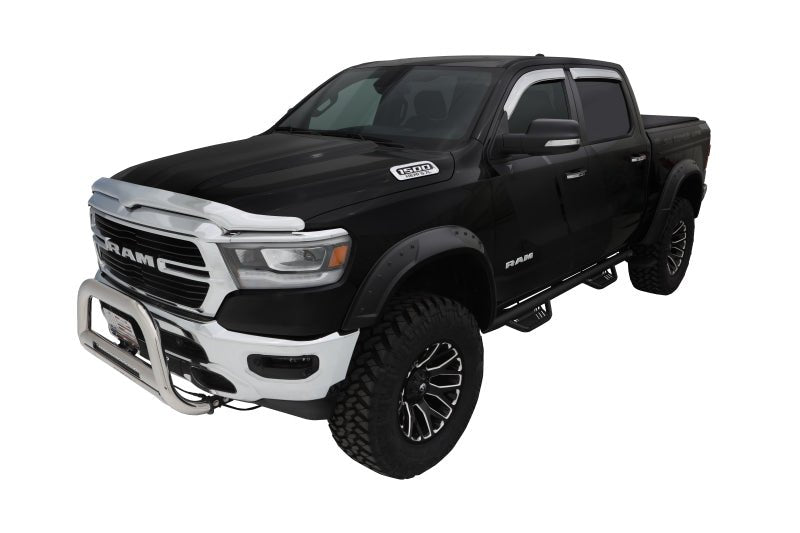 Bushwacker 19-22 Ram 1500 (Excl. Rebel/TRX) 76.3 & 67.4in Bed DRT Style Flares 4pc - Blk / Smooth - Crew Original
