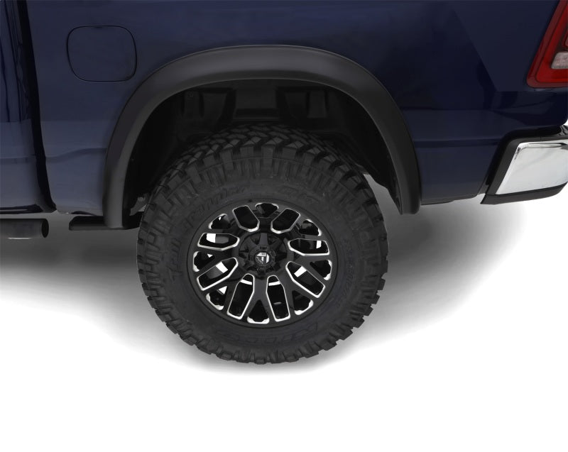 Bushwacker 19-22 Ram 1500 (Excl. Rebel/TRX) 76.3 & 67.4in Bed OE Style Flares 2pc Rear - Smooth Blk - Crew Original
