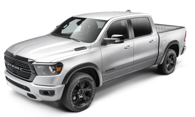 Bushwacker 19-22 Ram 1500 (Excl. Rebel/TRX) 76.3 & 67.4in Bed OE Style Flares 4pc Set - Blk / Smooth - Crew Original