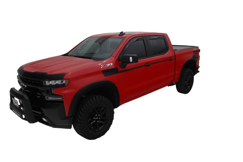 Bushwacker 19 Chevrolet Silverado 1500 OE-Style 4PC Fender Flares Black Smooth - Crew Original