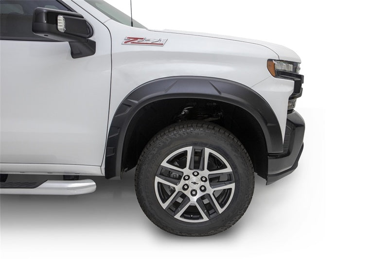 Bushwacker 2019 Chevrolet Silverado 1500 DRT Style Flares 4pc - Black - Crew Original