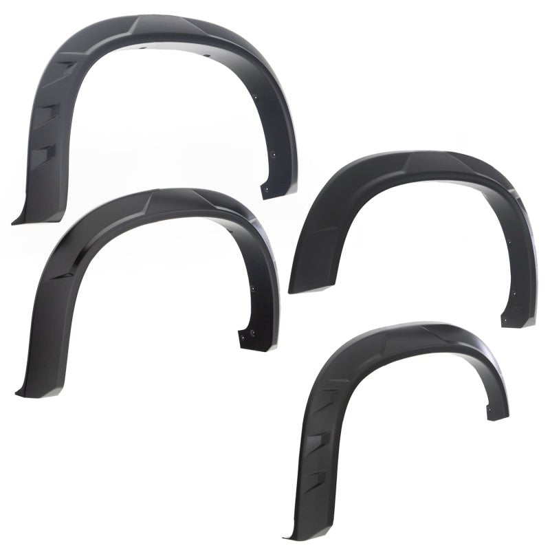 Bushwacker 2019 Chevrolet Silverado 1500 DRT Style Flares 4pc - Black - Crew Original