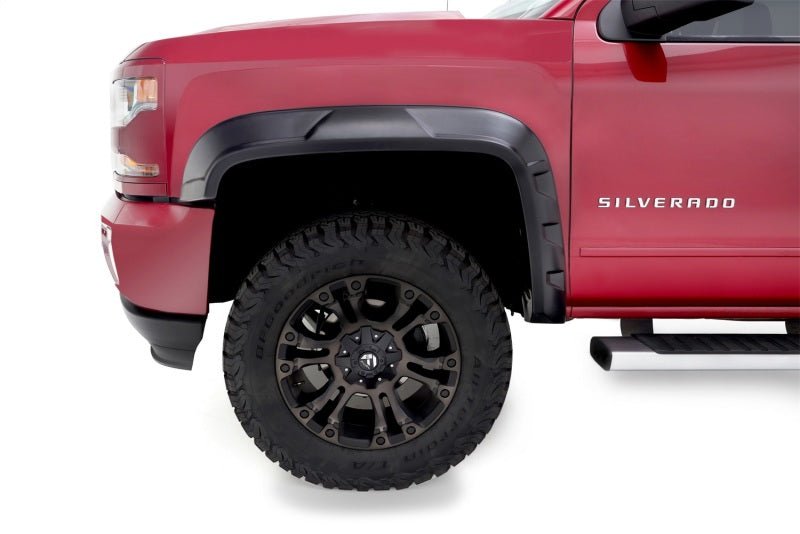 Bushwacker 2019 Chevrolet Silverado 1500 w/ 69.3in Fleetside Bed DRT Style Flares 4pc - Black - Crew Original