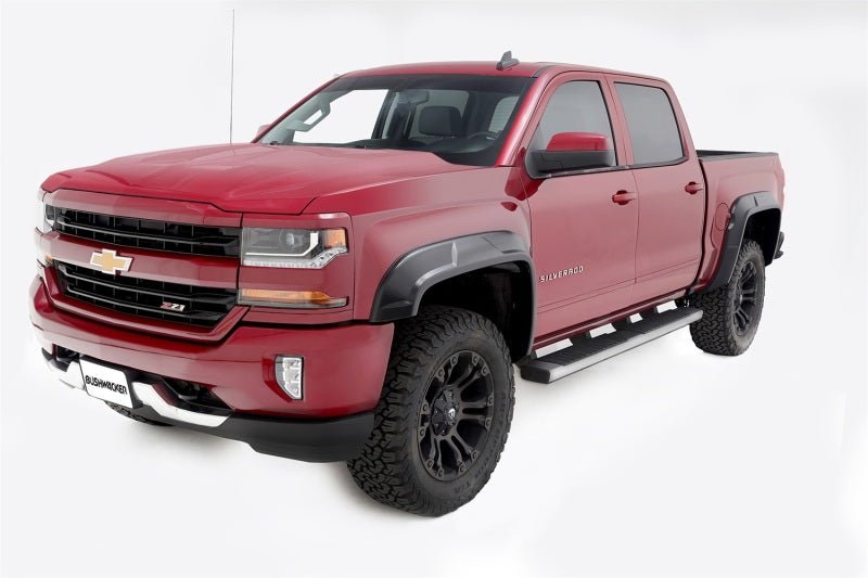 Bushwacker 2019 Chevrolet Silverado 1500 w/ 69.3in Fleetside Bed DRT Style Flares 4pc - Black - Crew Original