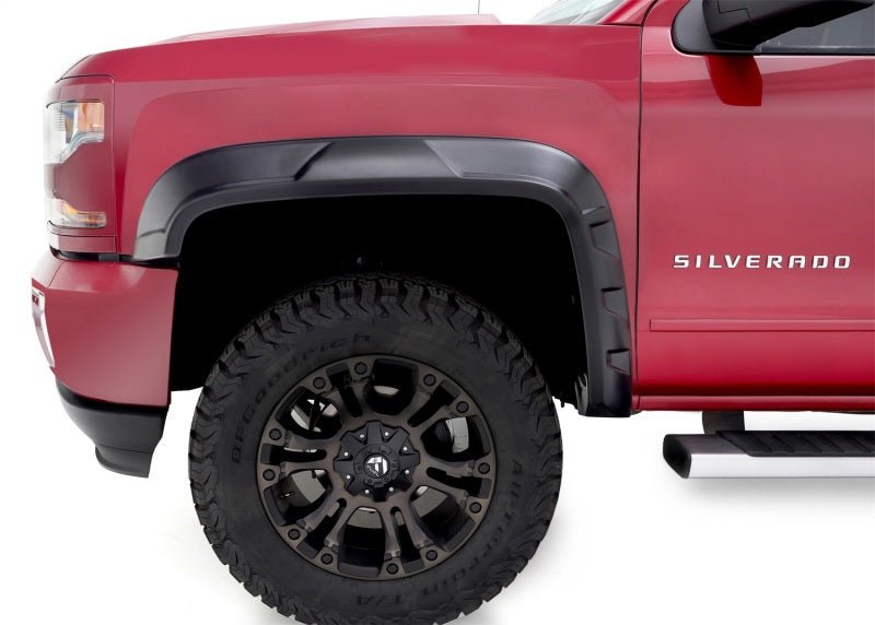 Bushwacker 2019 Chevrolet Silverado 1500 w/ 69.3in Fleetside Bed DRT Style Flares 4pc - Black - Crew Original