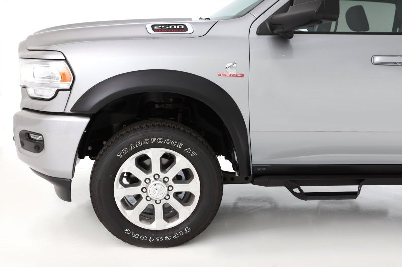 Bushwacker 2019 Dodge Ram 2500 Extend-A-Fender Style Flares 2pc Front - Black - Crew Original