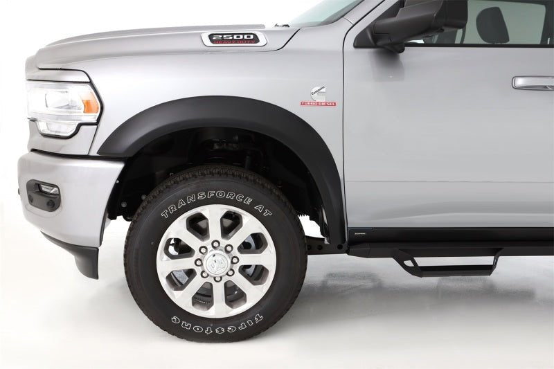 Bushwacker 2019 Dodge Ram 2500 Extend-A-Fender Style Flares 2pc Front - Black - Crew Original
