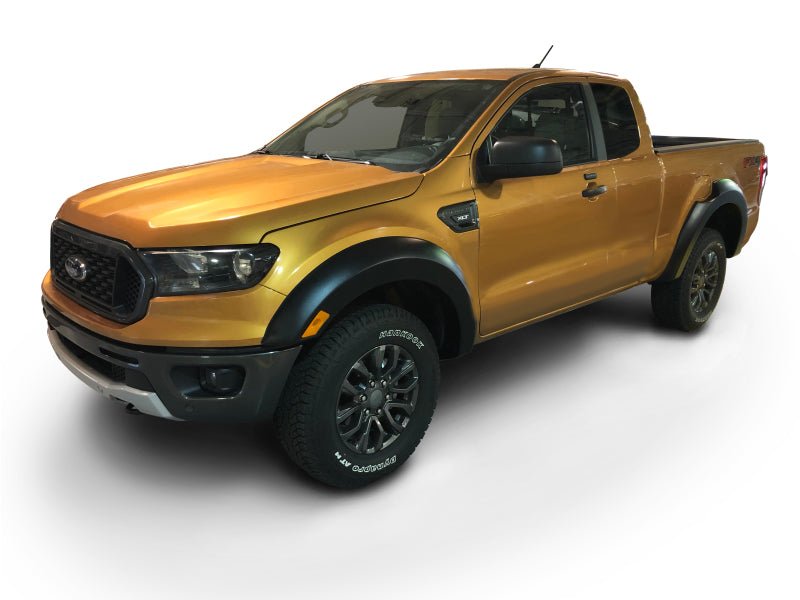 Bushwacker 2019 Ford Ranger Extended Cab Extend-A-Fender Style Flares 4pc - Black - Crew Original