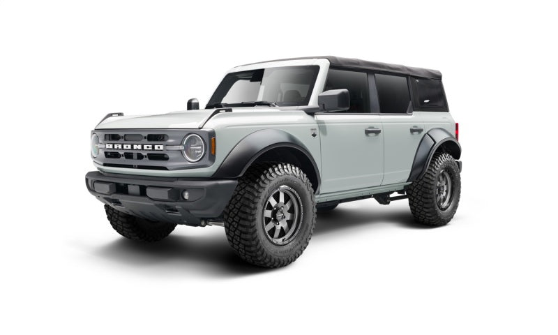 Bushwacker 2021+ Ford Bronco 4-Door Extend-A-Flares 4pc - Black - Crew Original