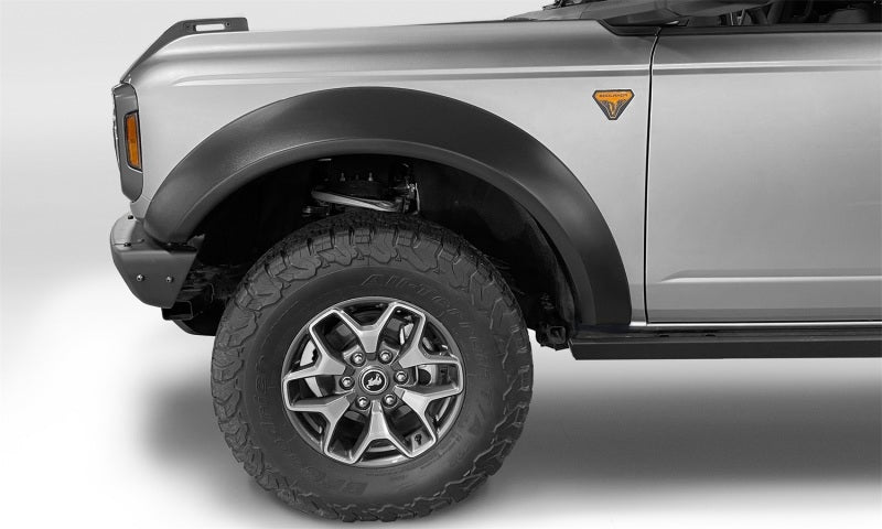 Bushwacker 2021+ Ford Bronco 4-Door Extend-A-Flares 4pc - Black - Crew Original