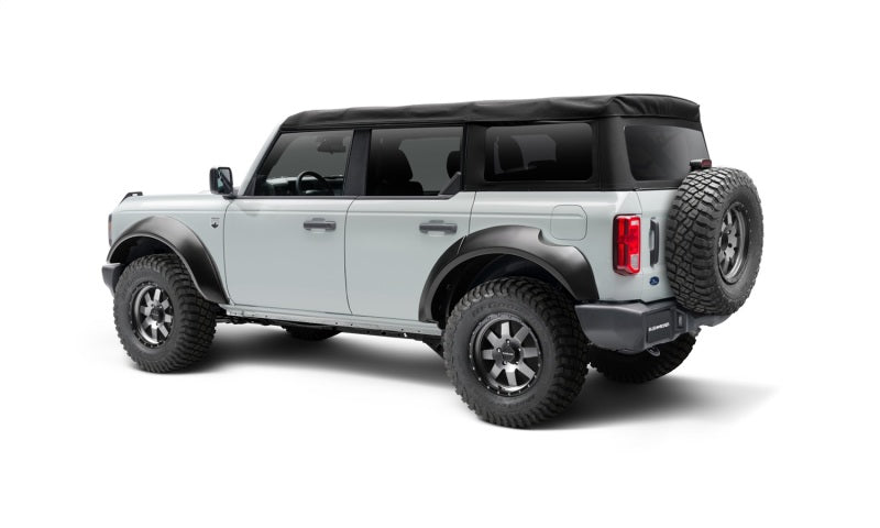 Bushwacker 2021+ Ford Bronco 4-Door Extend-A-Flares 4pc - Black - Crew Original
