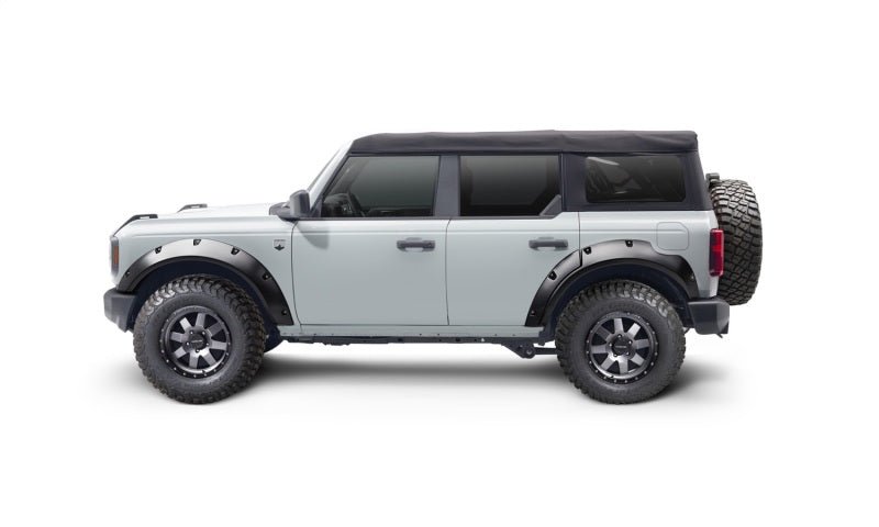 Bushwacker 2021+ Ford Bronco 4-Door Pocket Style Flares 4pc - Black - Crew Original