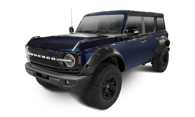 Bushwacker 2021+ Ford Bronco 4-Door Pocket Style Flares 4pc - Black - Crew Original