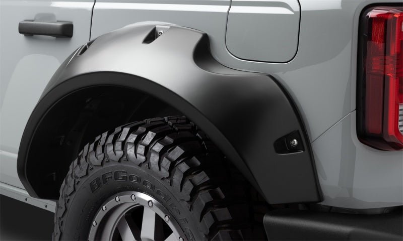 Bushwacker 2021+ Ford Bronco 4-Door Pocket Style Flares 4pc - Black - Crew Original