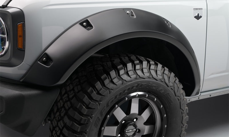 Bushwacker 2021+ Ford Bronco 4-Door Pocket Style Flares 4pc - Black - Crew Original
