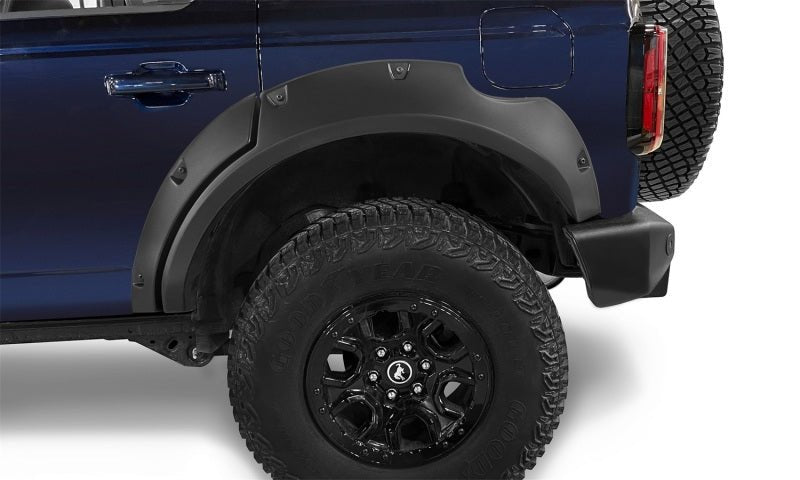 Bushwacker 2021+ Ford Bronco 4-Door Pocket Style Flares 4pc - Black - Crew Original