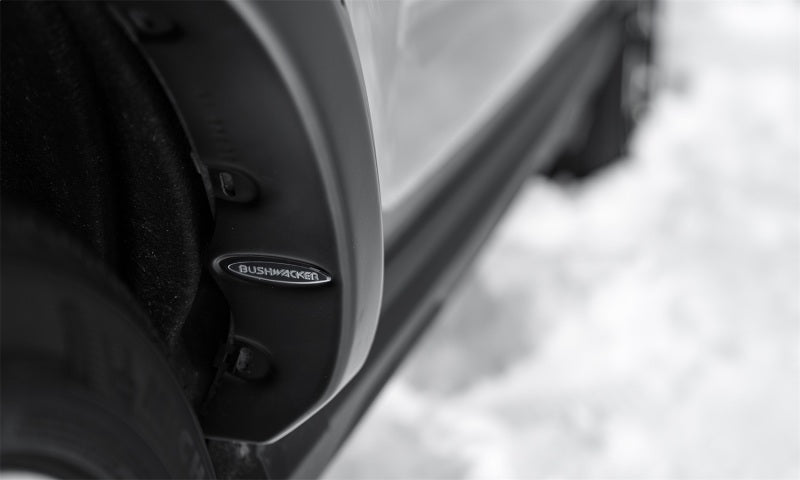 Bushwacker 21-22 Ford Bronco Sport Pocket Style Flares 4pc Set - Black Smooth Finish - Crew Original