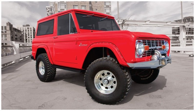 Bushwacker 66-77 Ford Bronco Cutout Style Flares 2pc - Black - Crew Original