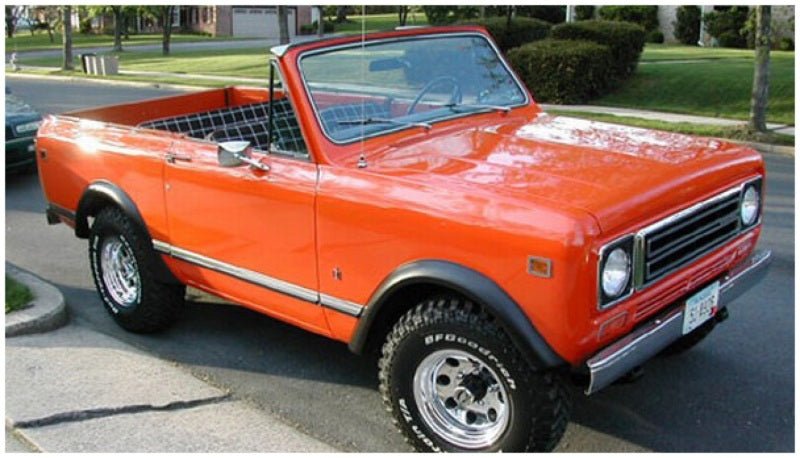 Bushwacker 72-80 International Scout II Extend-A-Fender Style Flares 2pc - Black - Crew Original