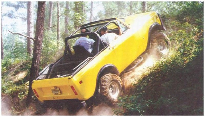 Bushwacker 72-80 International Scout II Extend-A-Fender Style Flares 2pc - Black - Crew Original