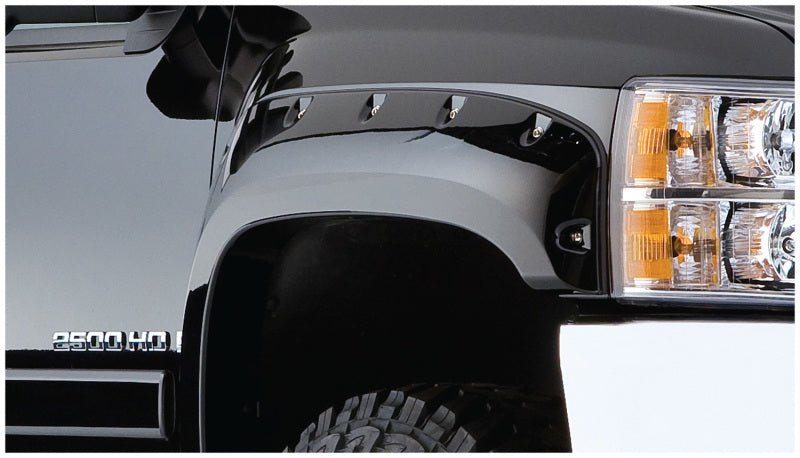 Bushwacker 75-80 Chevy K10 Suburban Cutout Style Flares 2pc - Black - Crew Original