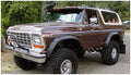 Bushwacker 78-79 Ford Bronco Cutout Style Flares 2pc - Black - Crew Original