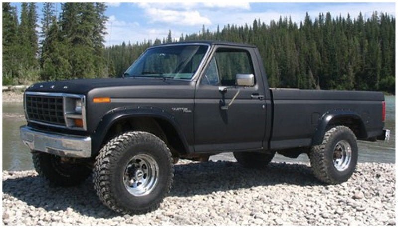 Bushwacker 80-86 Ford Bronco Cutout Style Flares 2pc - Black - Crew Original