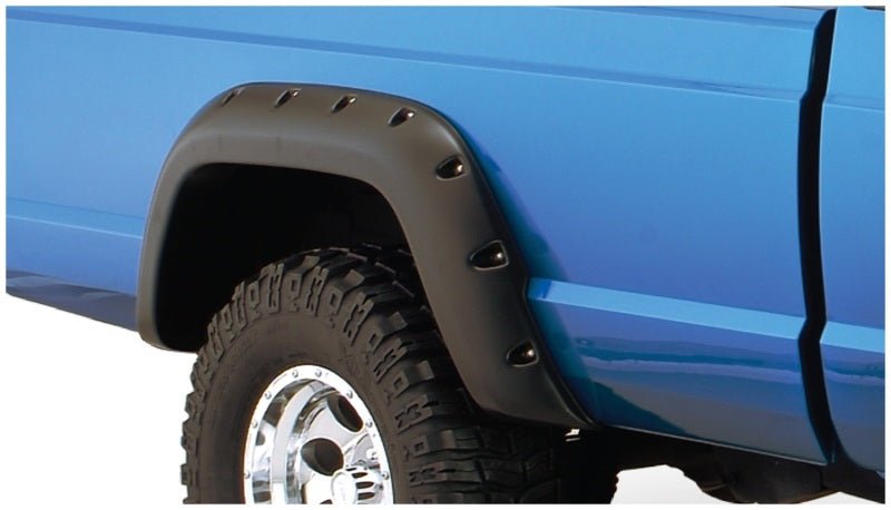 Bushwacker 84-01 Jeep Cherokee Cutout Style Flares 4pc Fits 2-Door Sport Utility Only - Black - Crew Original