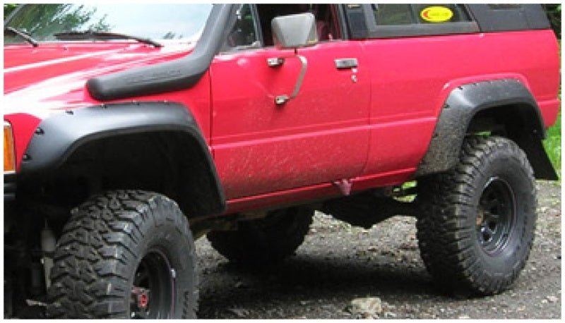 Bushwacker 84-89 Toyota 4Runner Cutout Style Flares 2pc - Black - Crew Original