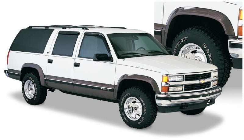 Bushwacker 88-99 Chevy C1500 Extend-A-Fender Style Flares 4pc - Black - Crew Original